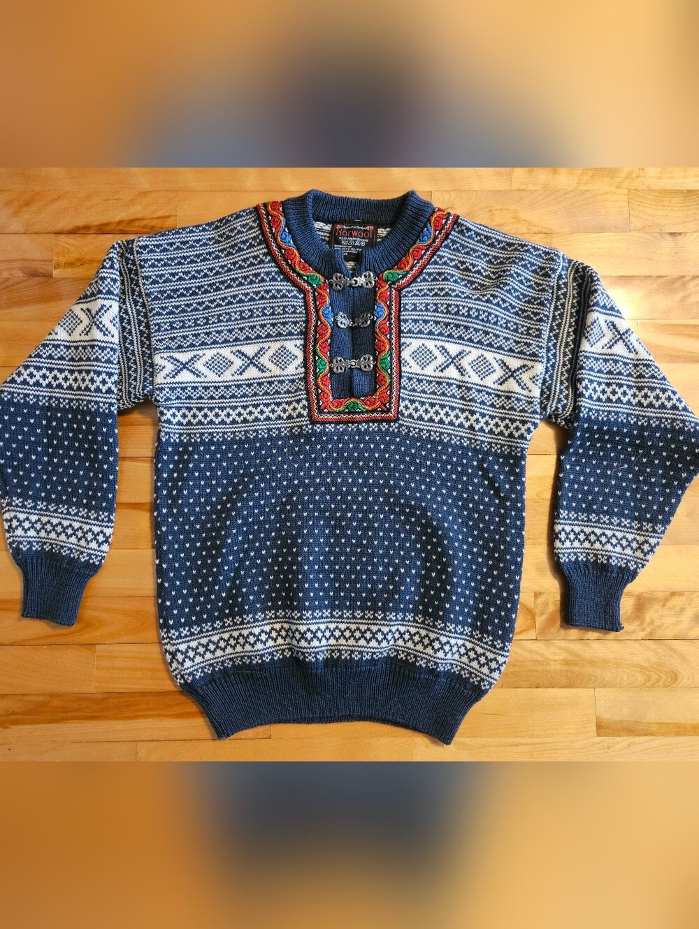 Norwool 100% Wool Sweater Unisex Men's S / Women's M